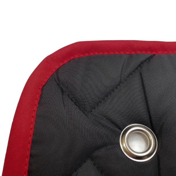 Thermomatte schwarz - Band rot